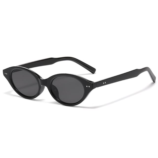 Oval Translucent Sunglasses