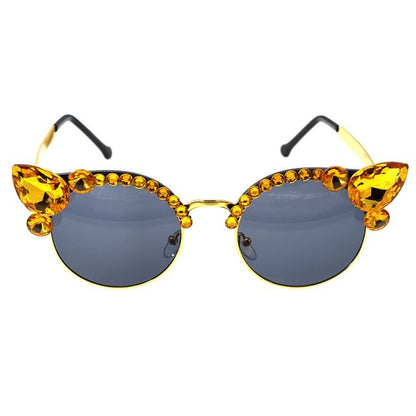 Sunglasses Rhinestone Floral