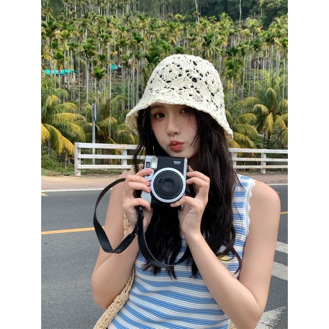 Straw Hat Crochet Bucket