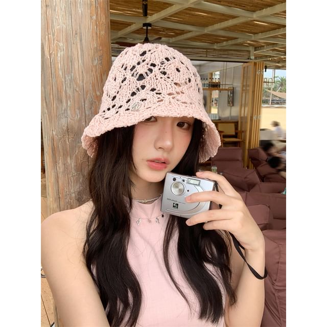 Straw Hat Crochet Bucket