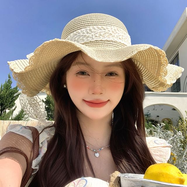 Sun Lace Hat Straw