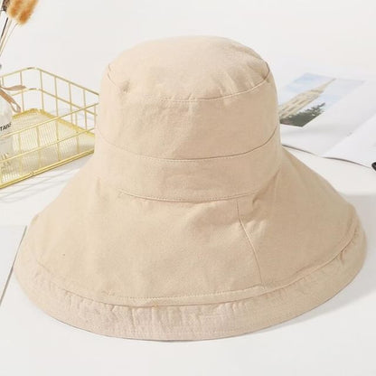 Double Hat Sun Plaid Side Plain