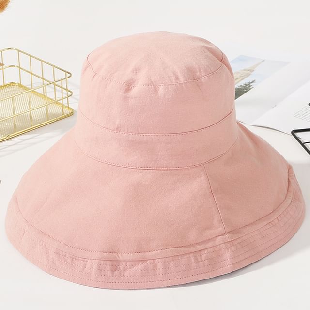 Double Hat Sun Plaid Side Plain