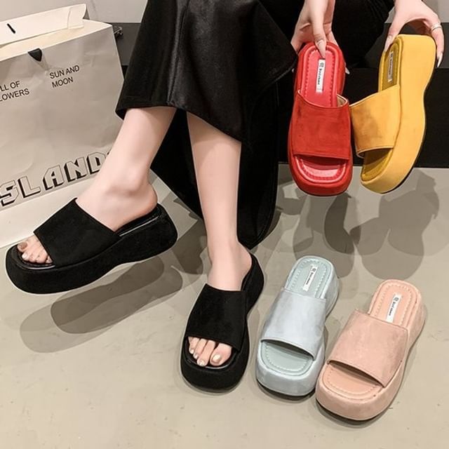 Sandals Slide Platform