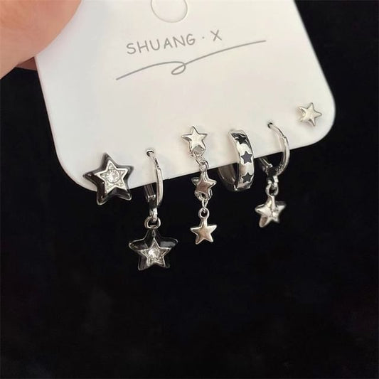 Star of Pairs: Set 3 Earring Asymmetrical