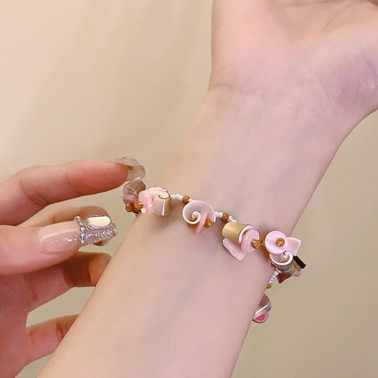 / Bead Shell Bracelet Necklace