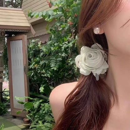 Flower Fabric Hair Claw