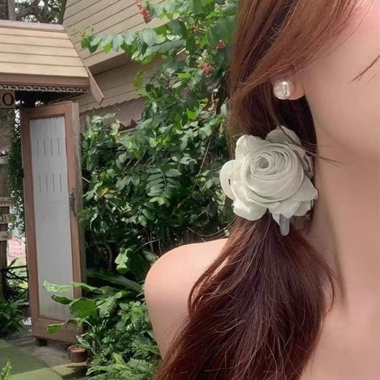 Flower Fabric Hair Claw