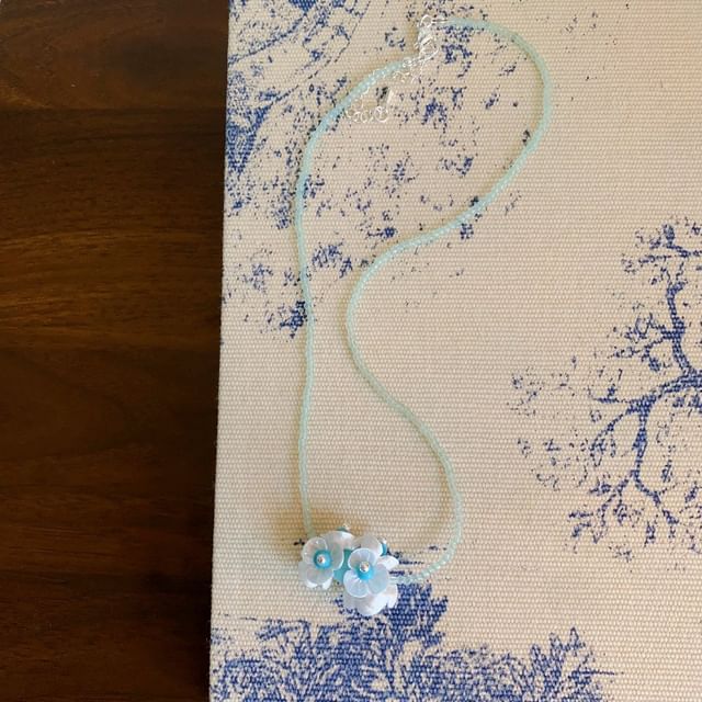 Beaded Floral Earring Drop / Necklace