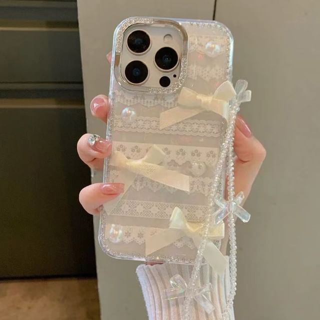 Strap Ribbon Case Decoration Adhesive Phone Lace / Set Print