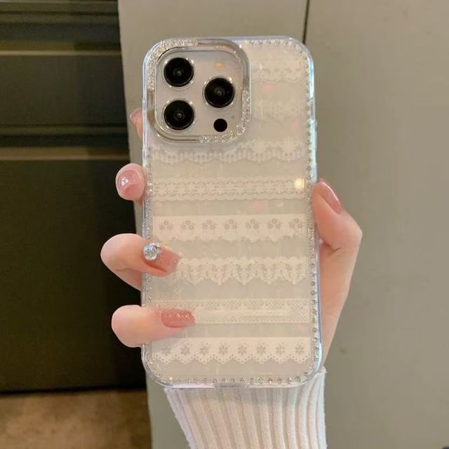 Strap Ribbon Case Decoration Adhesive Phone Lace / Set Print