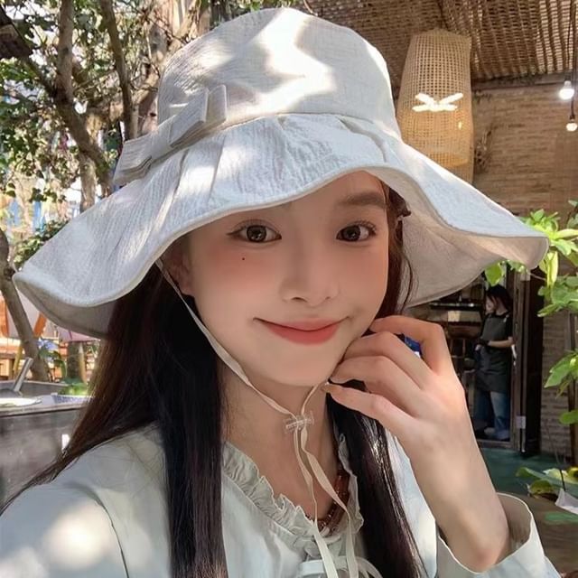 Bow Hat Sun Plain