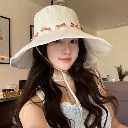 Sun Hat Applique Bow