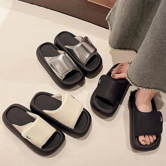 Strap Sandals Adhesive Platform
