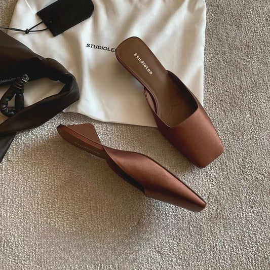 Mules Toe Square Heel Low