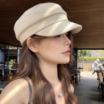 Knit Cap Newsboy Plain