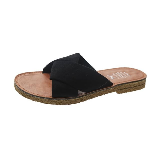 Slide Criss Sandals Cross