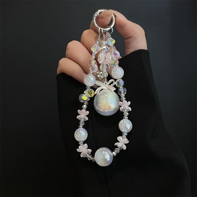 Pearl Phone Faux Lanyard with Pad