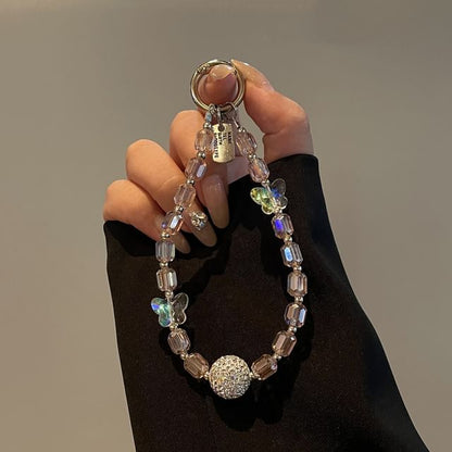 Lanyard Beaded Butterfly Phone