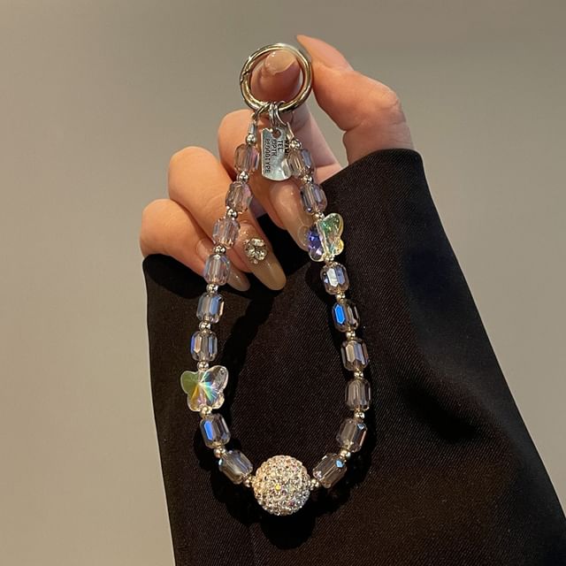 Lanyard Beaded Butterfly Phone