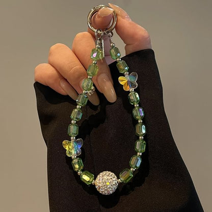 Lanyard Beaded Butterfly Phone