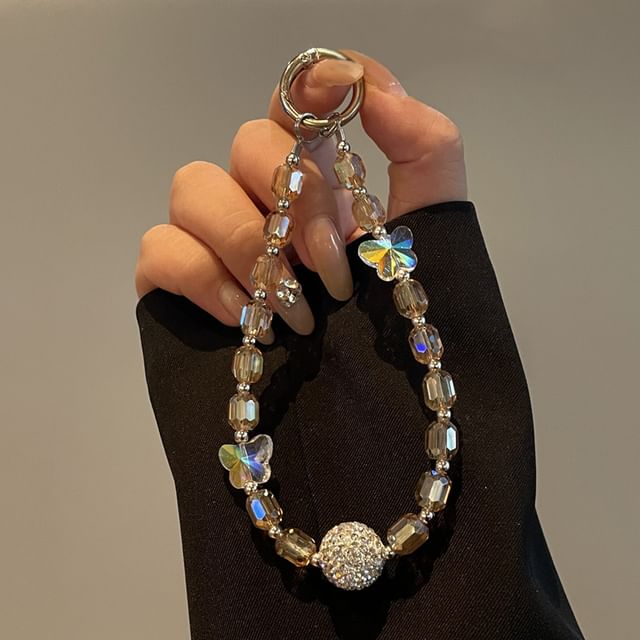 Lanyard Beaded Butterfly Phone