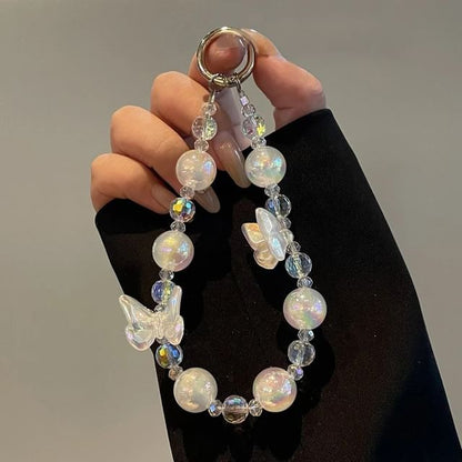 Beaded Lanyard Butterfly Phone