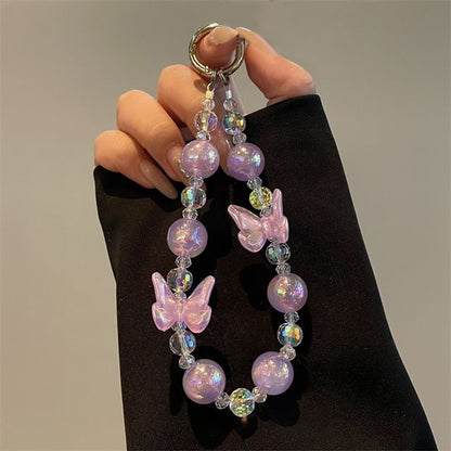 Beaded Lanyard Butterfly Phone