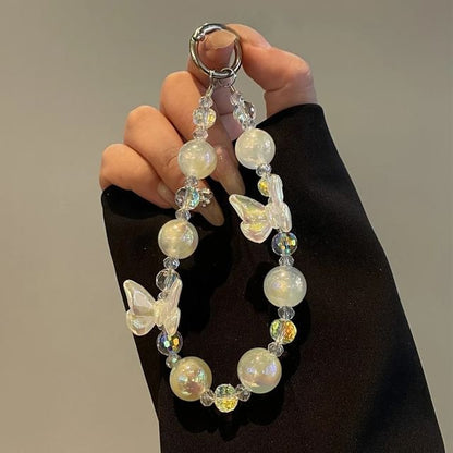 Beaded Lanyard Butterfly Phone