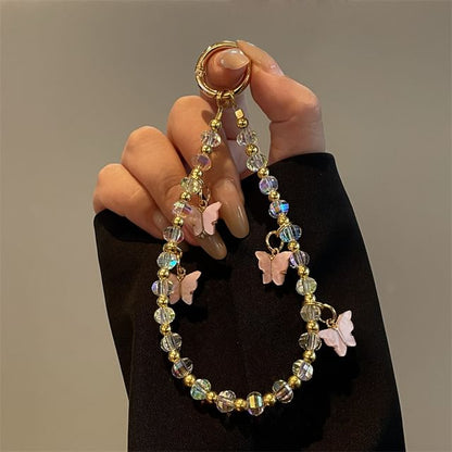 Butterfly Lanyard Beaded Phone