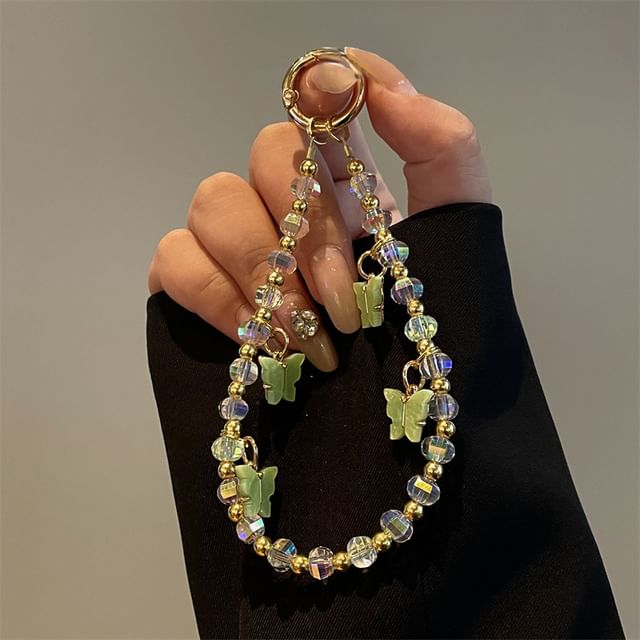 Butterfly Lanyard Beaded Phone