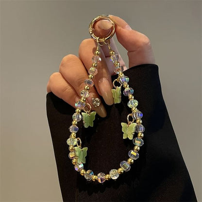 Butterfly Lanyard Beaded Phone