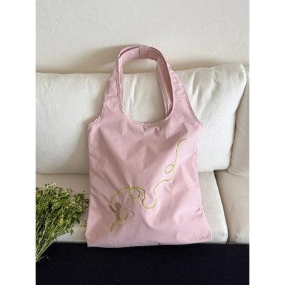 Nylon Bag Tote Embroidered