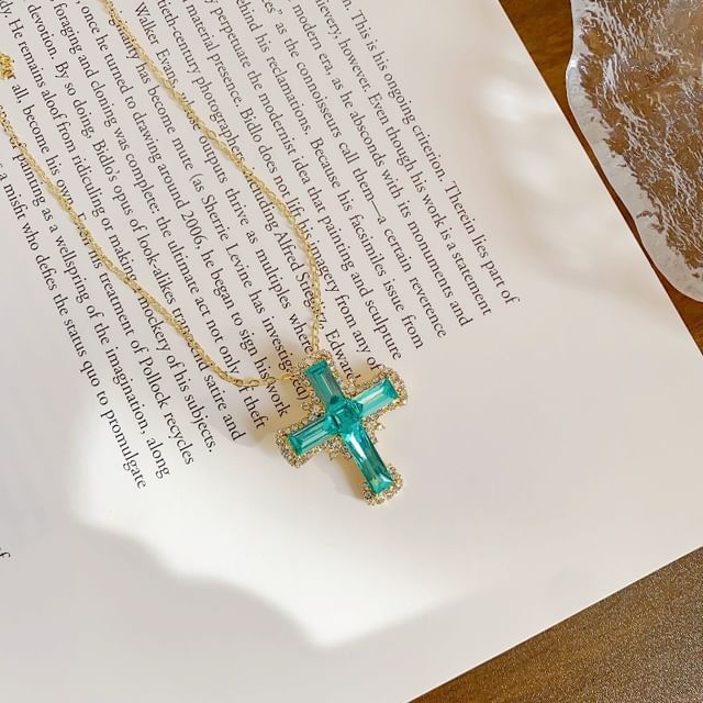 Chain Cross Necklace Pendant Alloy