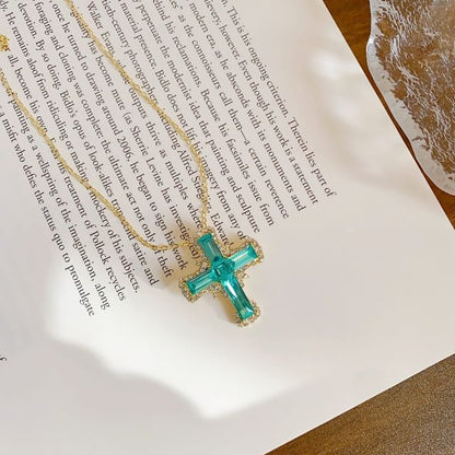 Chain Cross Necklace Pendant Alloy