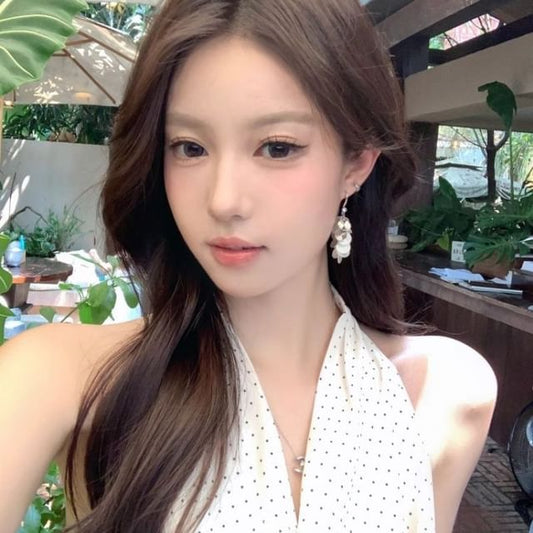 Disc Dangle Hook Shell Earring