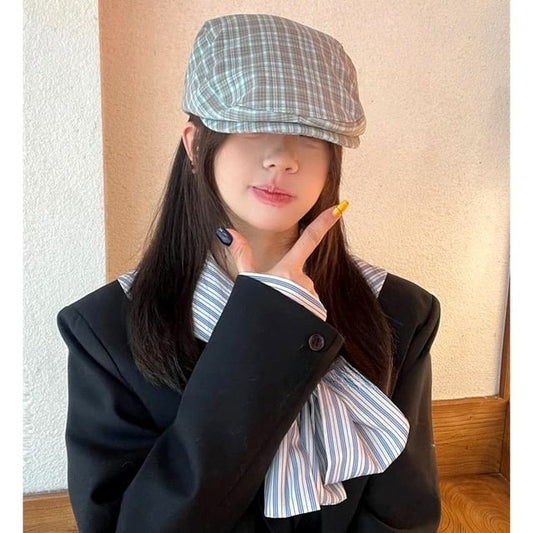 Plaid Cap Flat