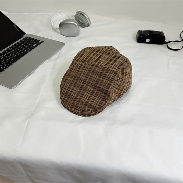 Plaid Cap Flat