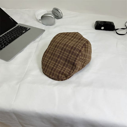 Plaid Cap Flat