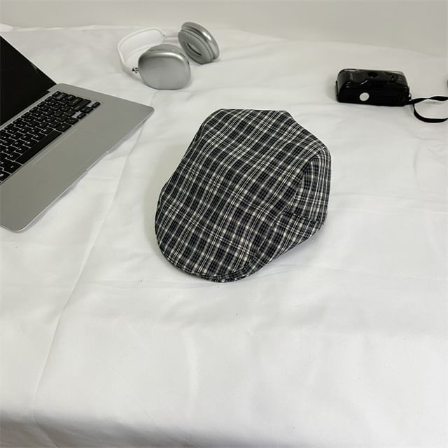 Plaid Cap Flat