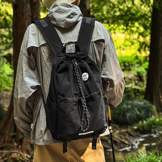 Drawstring Backpack Lettering