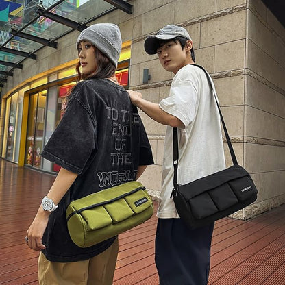 Crossbody Lettering Bag Barrel