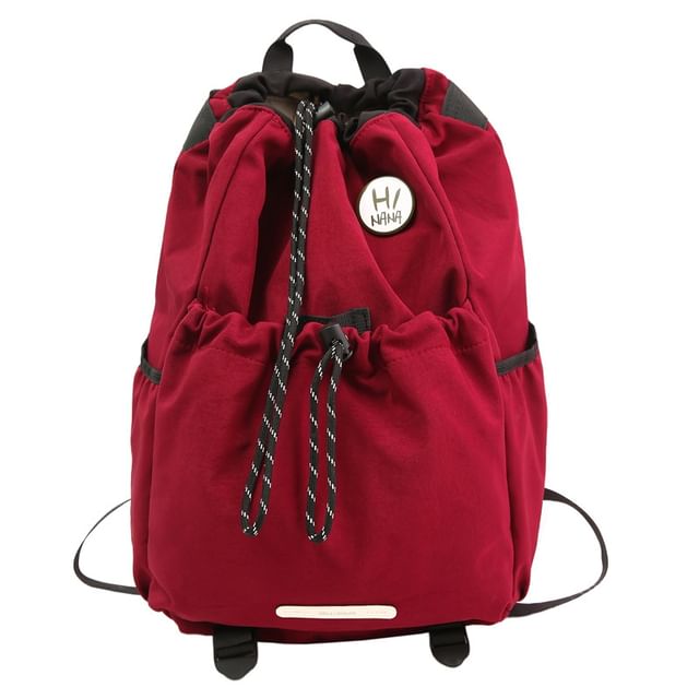 Drawstring Backpack Lettering