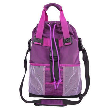 Drawstring Block Bag Color Crossbody