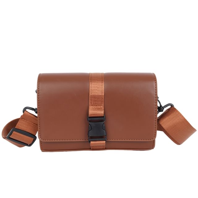 Crossbody Buckled Box Flap Bag