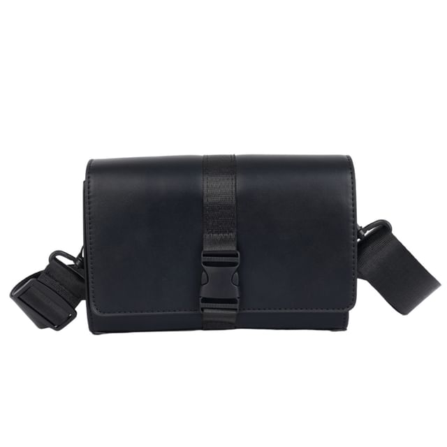 Crossbody Buckled Box Flap Bag