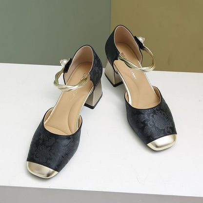 D'Orsay Sandals Block Heel