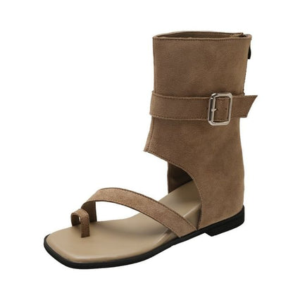 Wedge Hidden Boots Loop Short Toe
