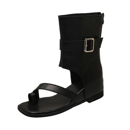 Wedge Hidden Boots Loop Short Toe