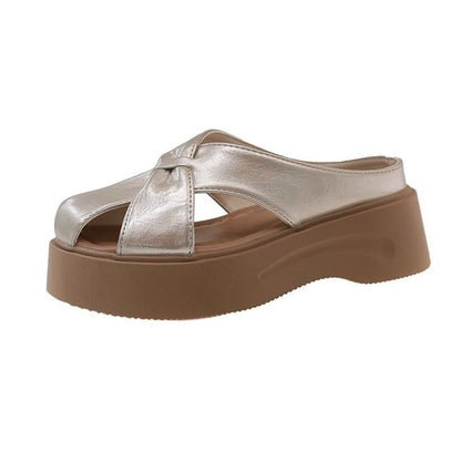 Plain Mules Cross Platform